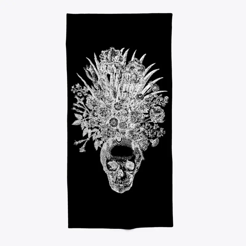 May Queen Skull w/ Floral Headdress